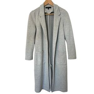 Dynamite Long Blazer Style Coat With Pockets Gray XS